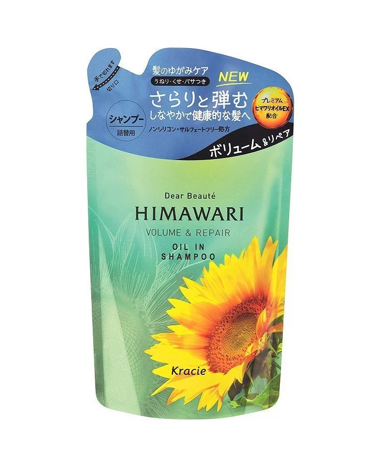 Dear Beaute HIMAWARI Volume & Repair Shampoo by Kracie, Refill Size 360ml